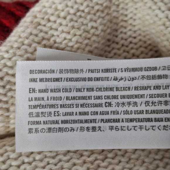 Abercrombie & Fitch VTG Men Medium Merino Wool Blend Fair Isle Pullover Sweater - Picture 8 of 10